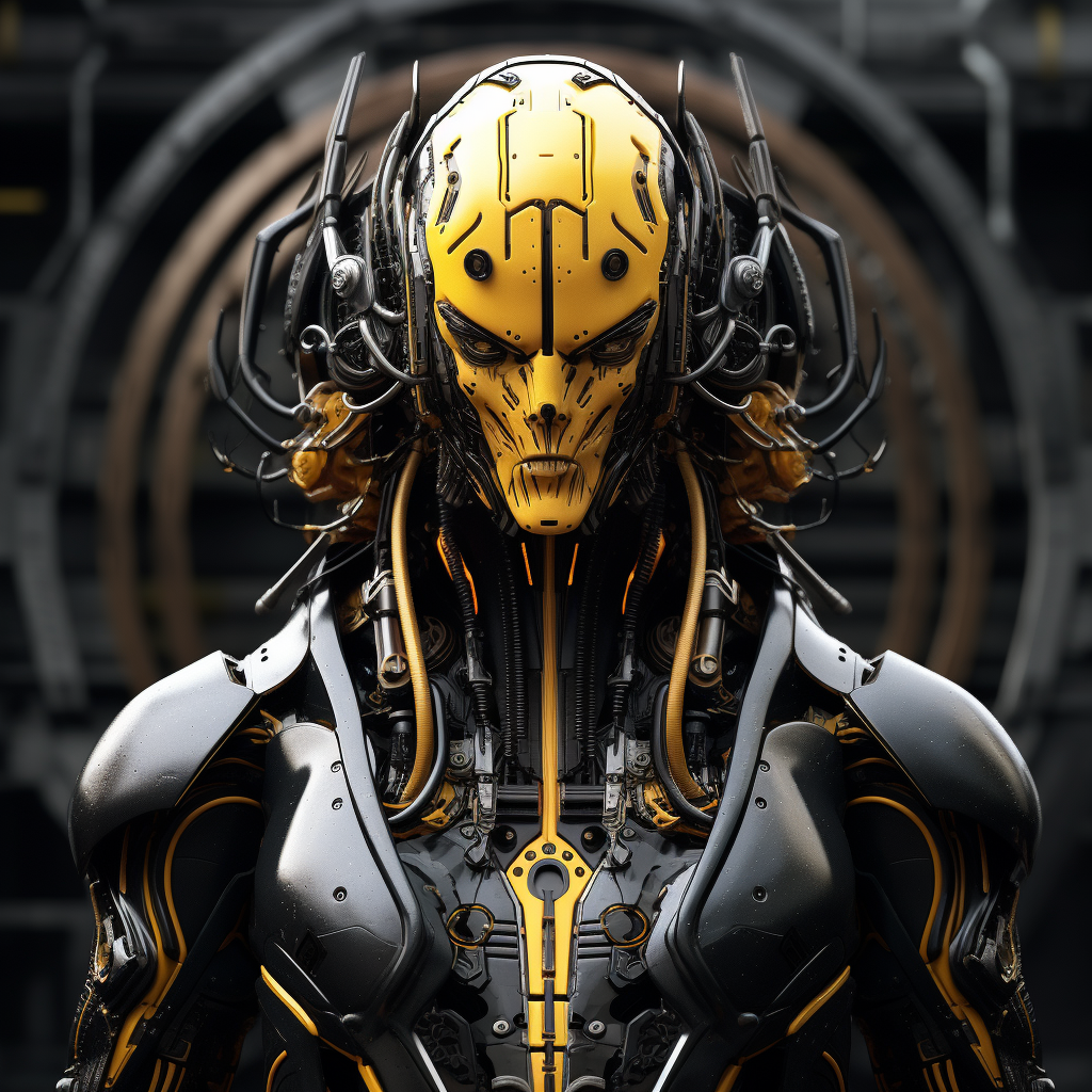 Futuristic dystopian Hypnos god robot image