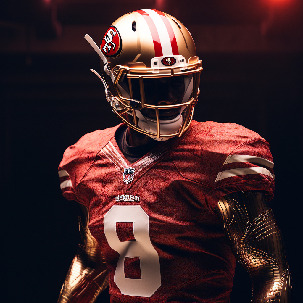 Futuristic football 49ers uniform picture