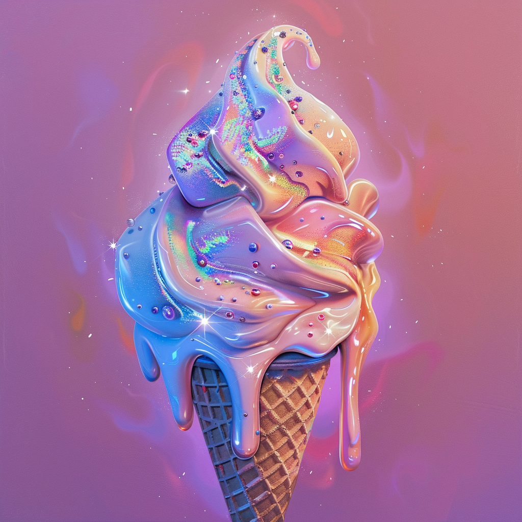 futuristic ice cream concept art