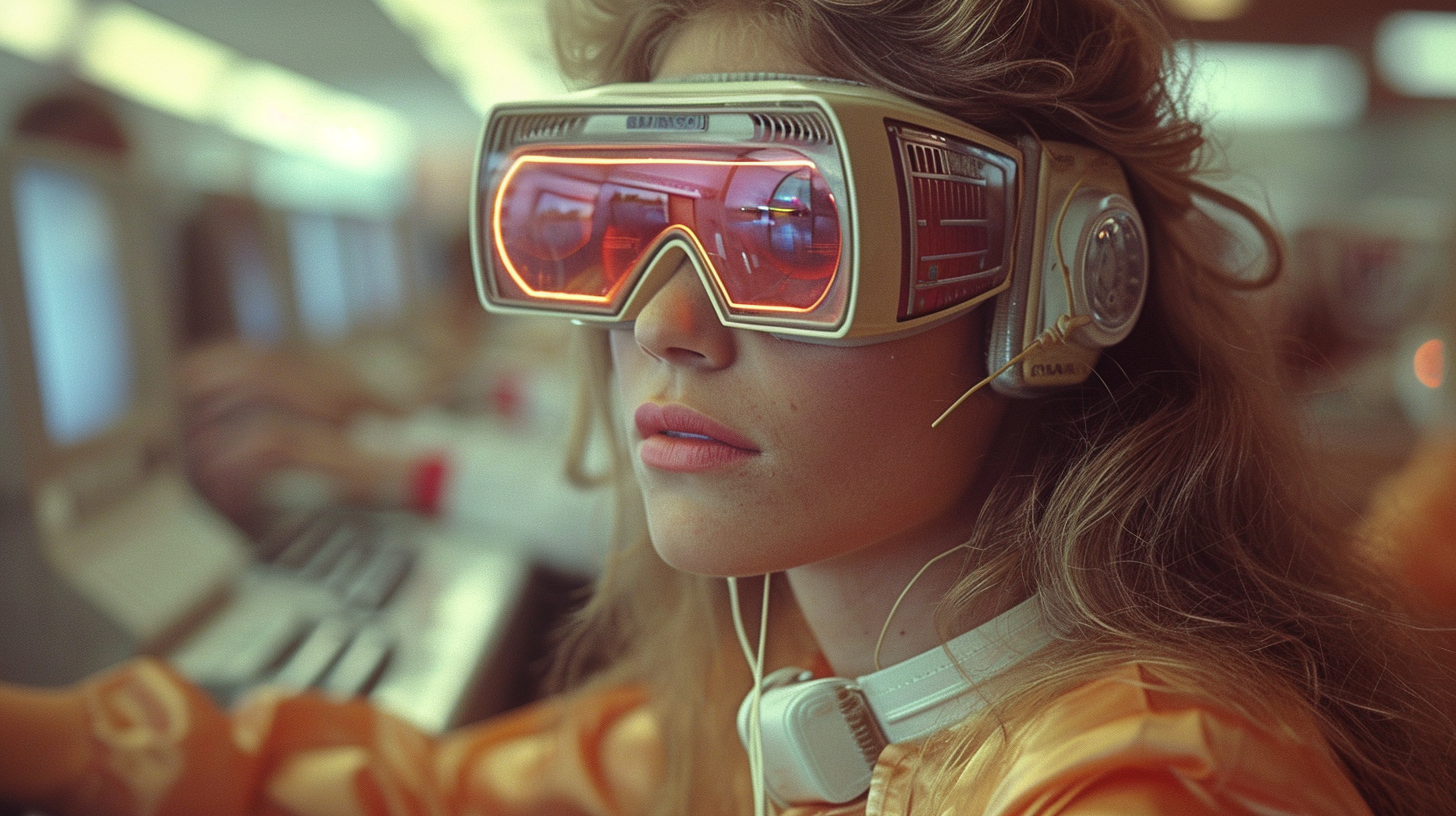 Vintage Office Life with Smart Goggles