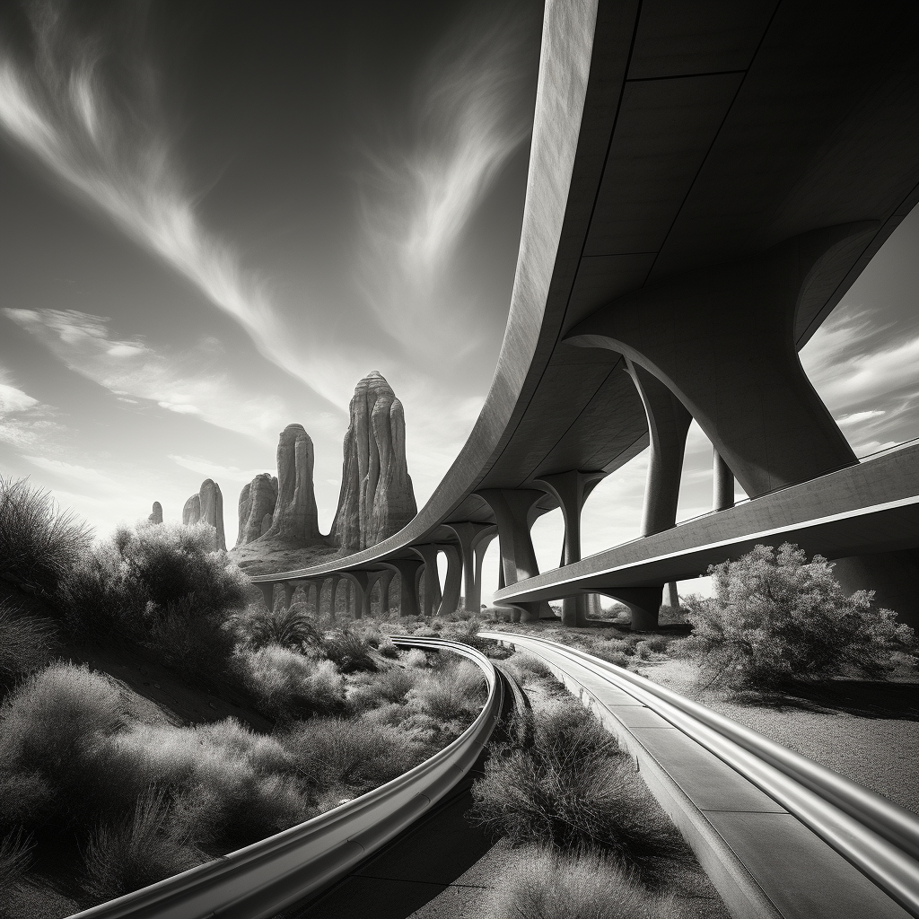 Futuristic Urban Nature Landscape Photography