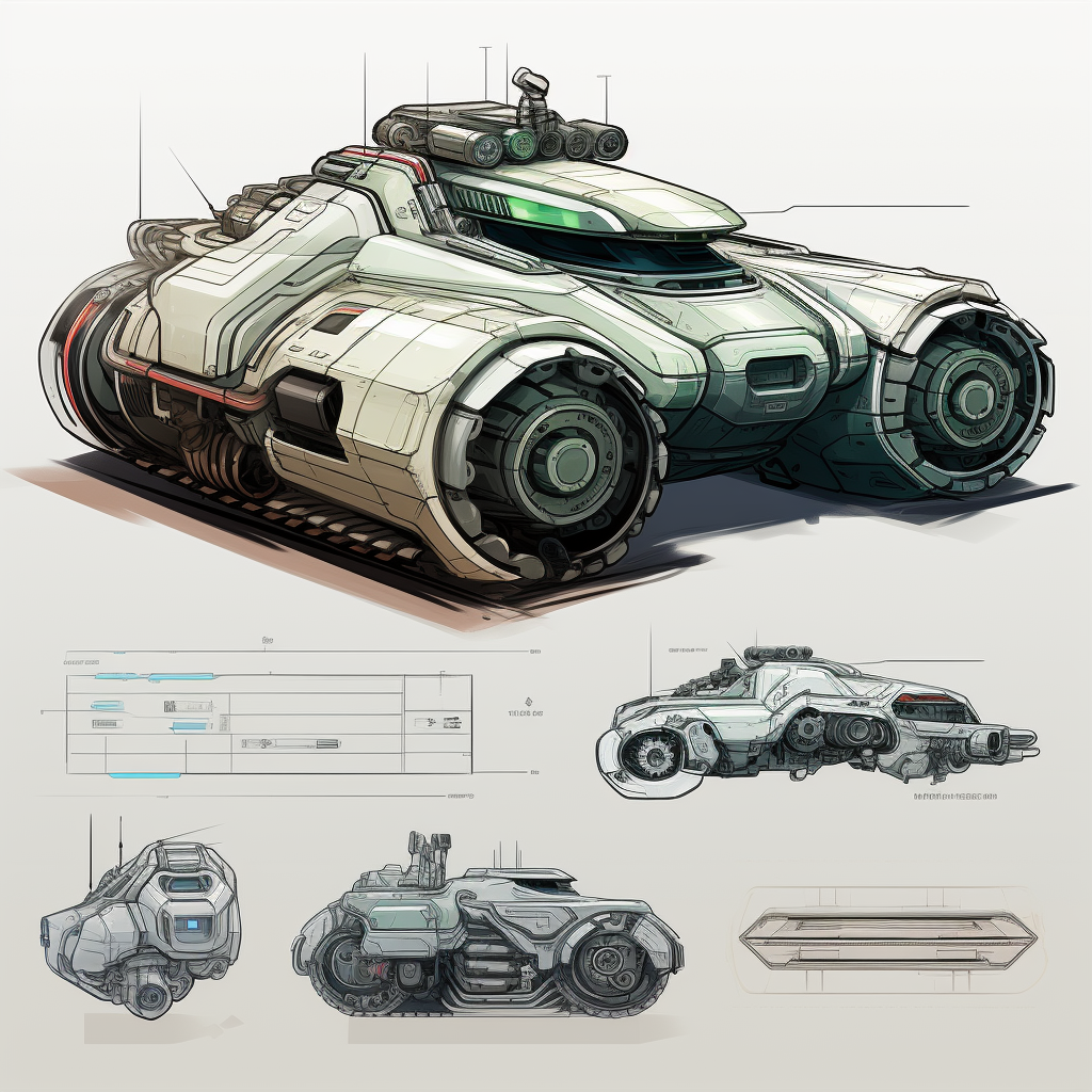 Futuristic Military Tank Design