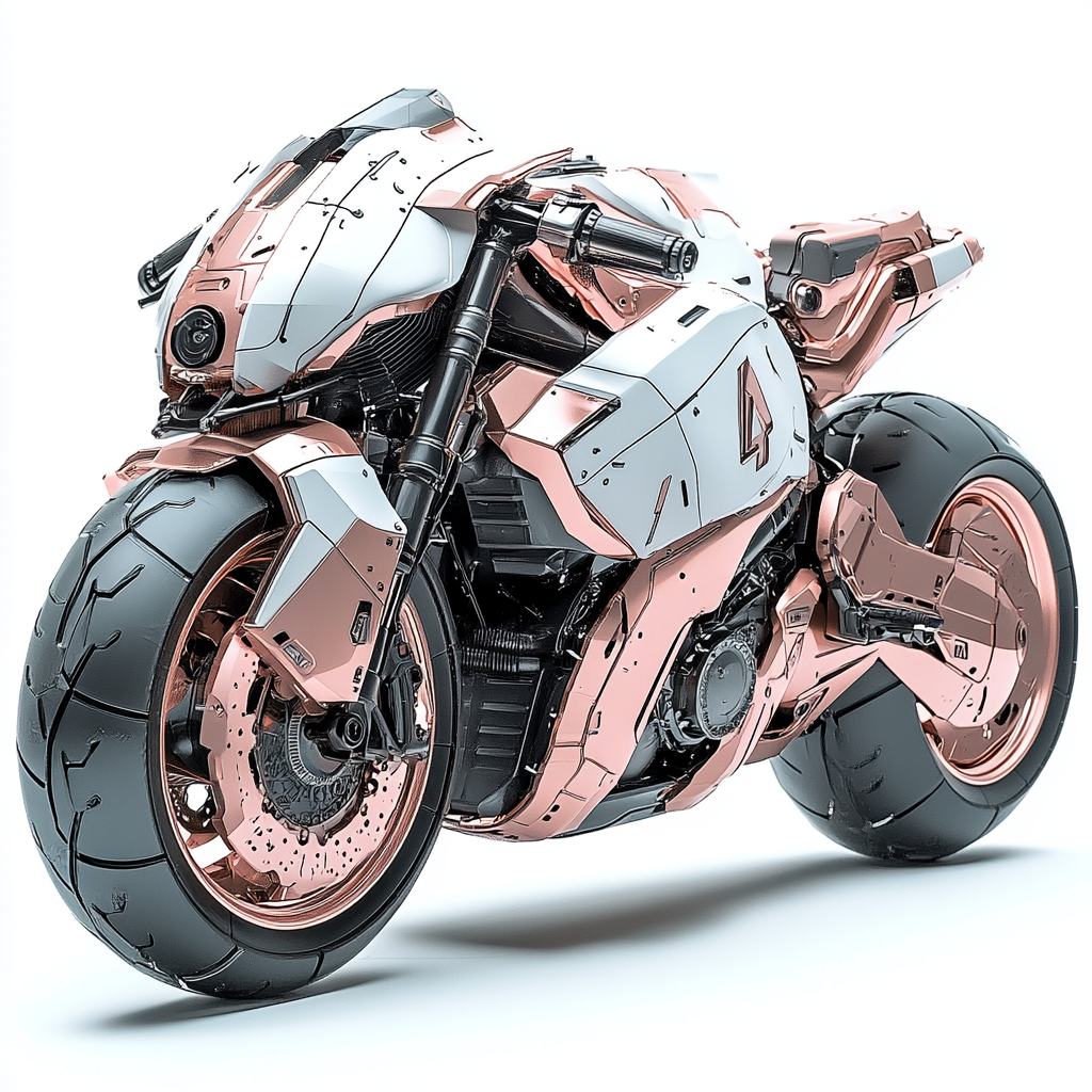 Angular Futuristic Motorcycle Design