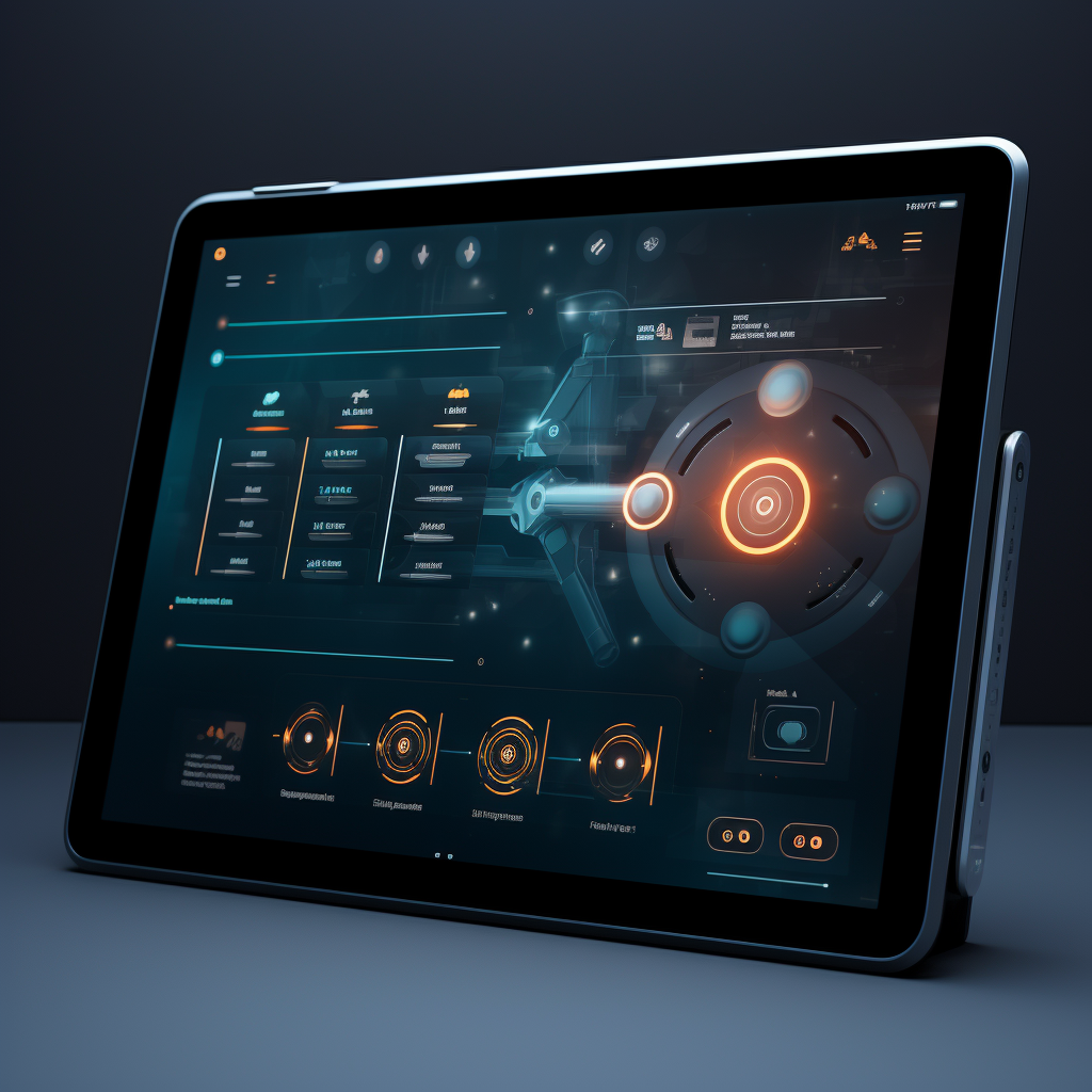 A futuristic tablet design