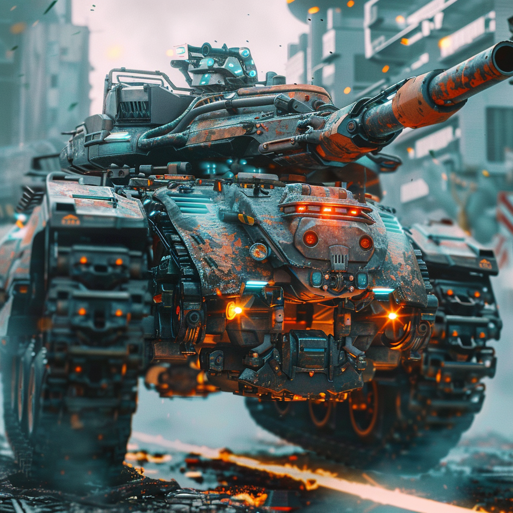 Futuristic Tank Weaponry Concept Art