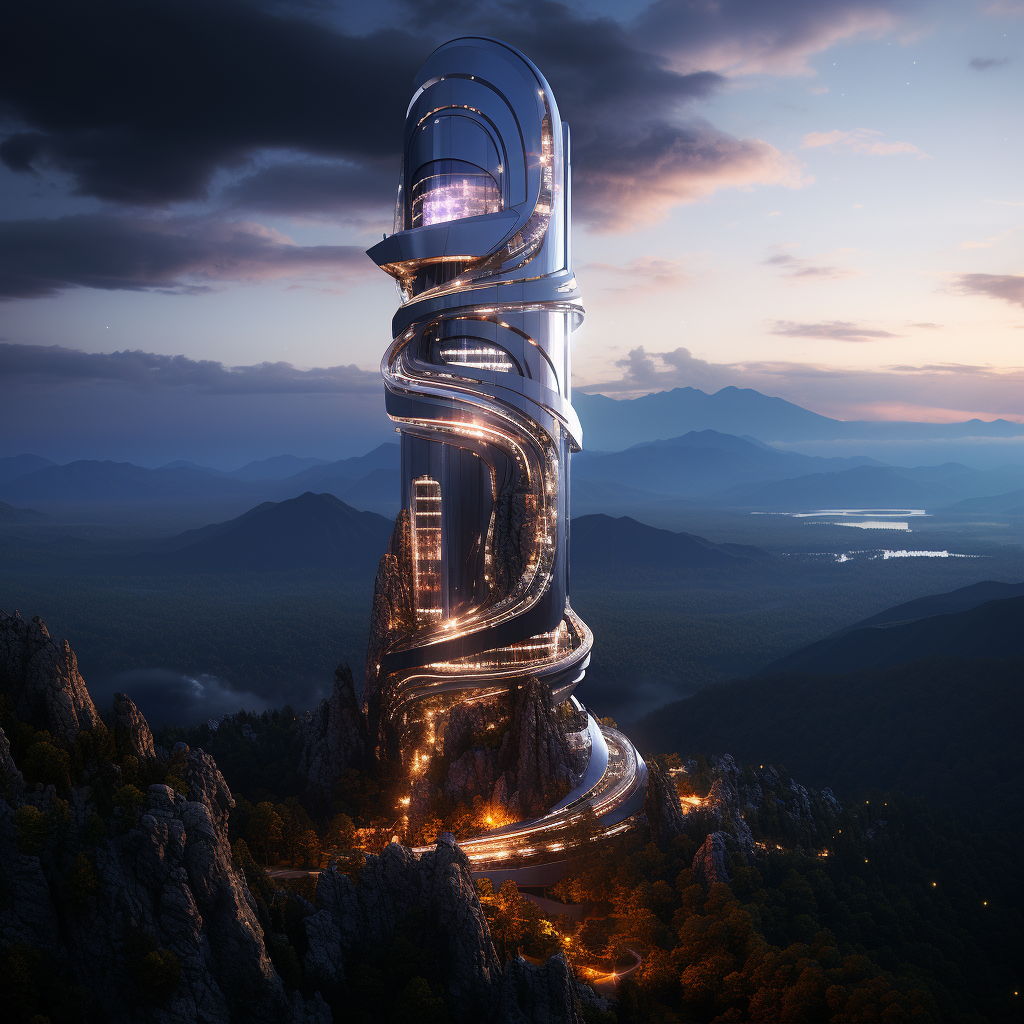 Futuristic Tower Observatory Slender