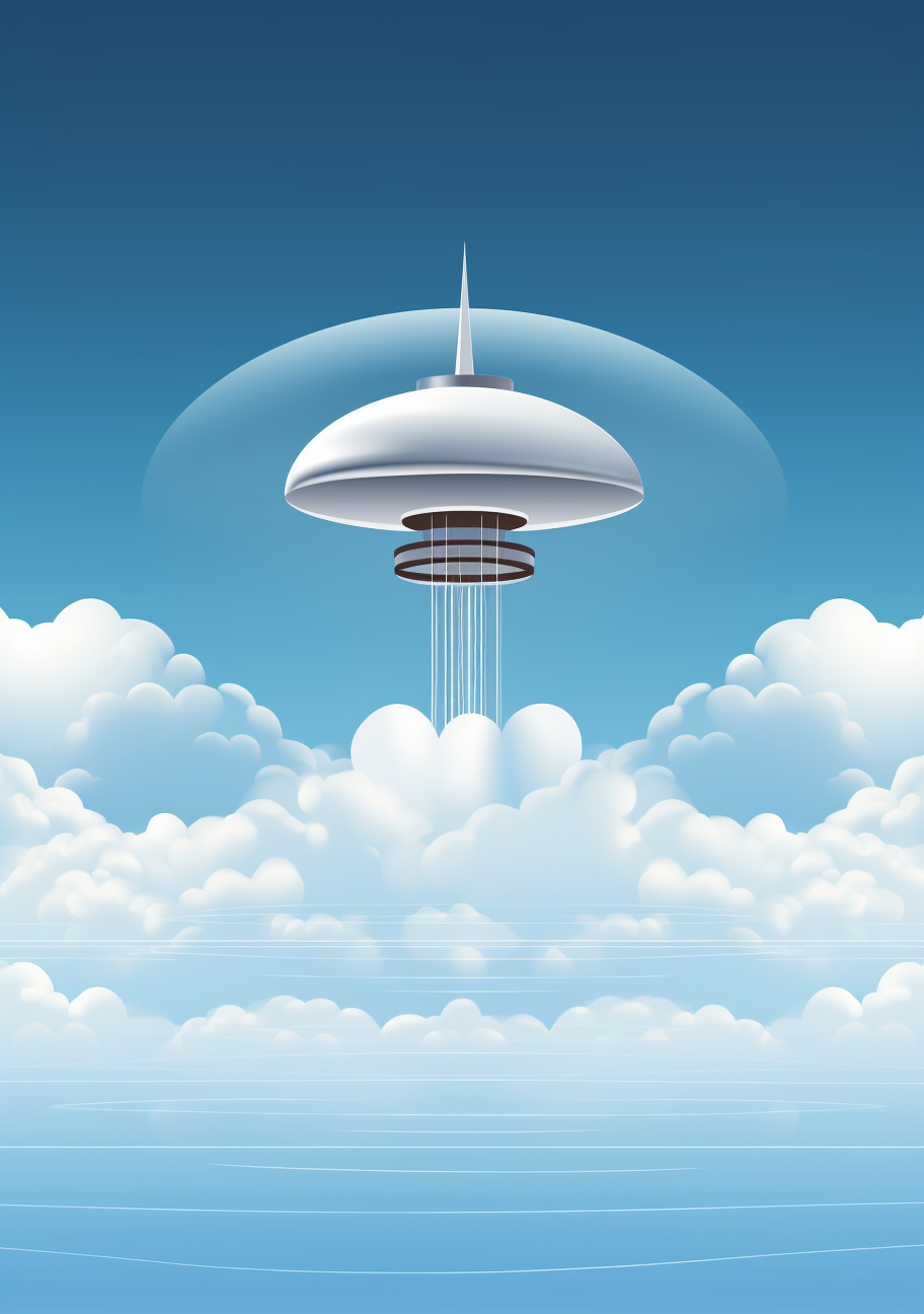 Futuristic Tower in the Sky