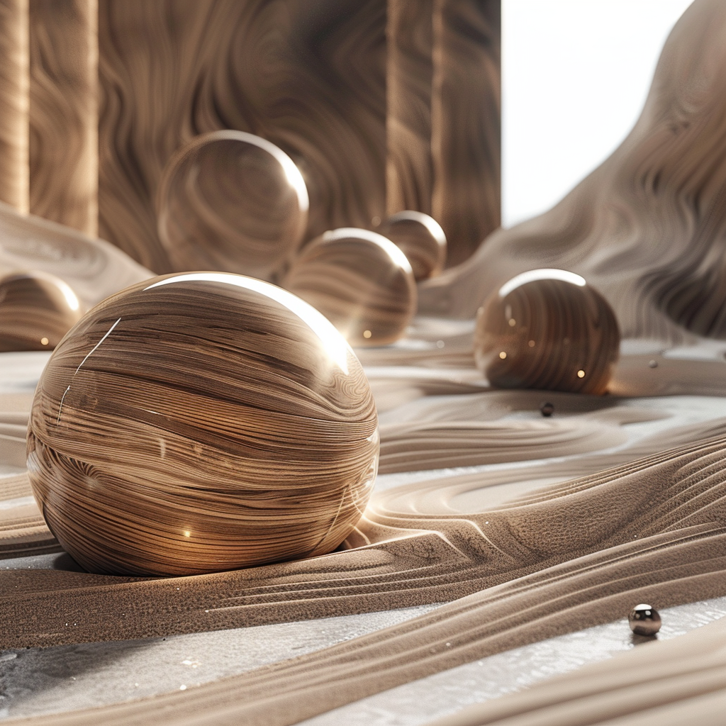 Wooden Balls Terrain Light