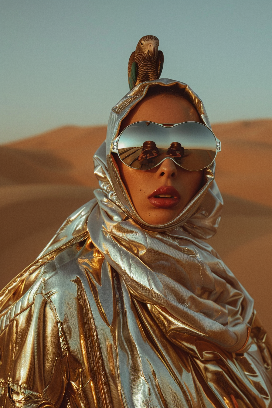 Vogue Editorial Futuristic Arab Woman