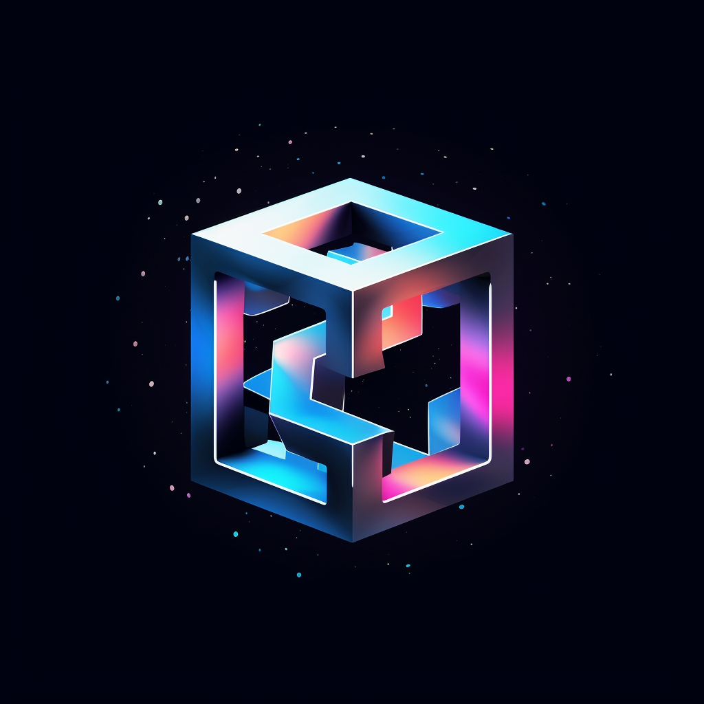 Futuristic Logo Cube Abstract Imaginative Modern