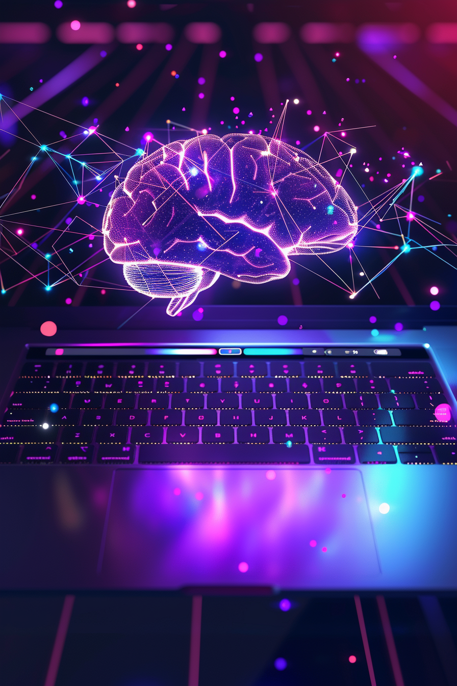 MacBook neural network digital workspace