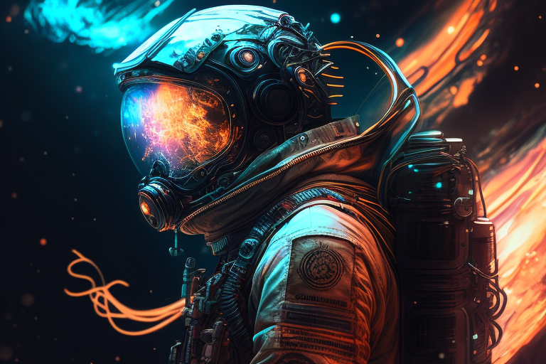 Futuristic Space Suit Artwork