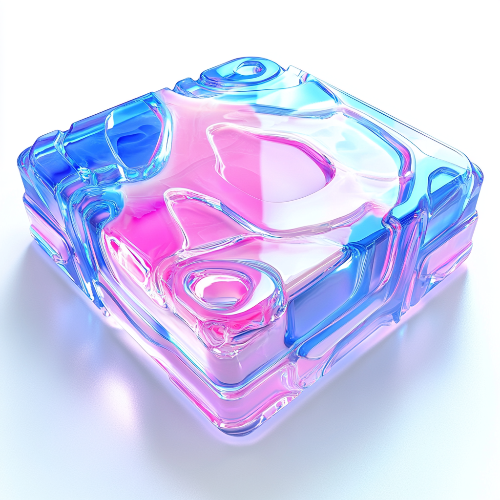 Frozen square techno CD case