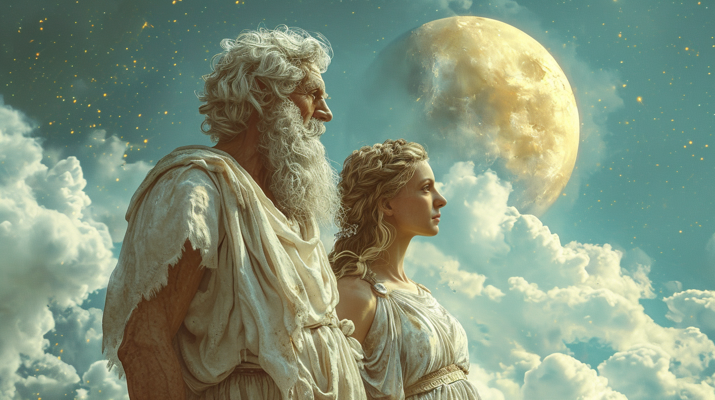 Gaia and Uranus in Greek Mythology