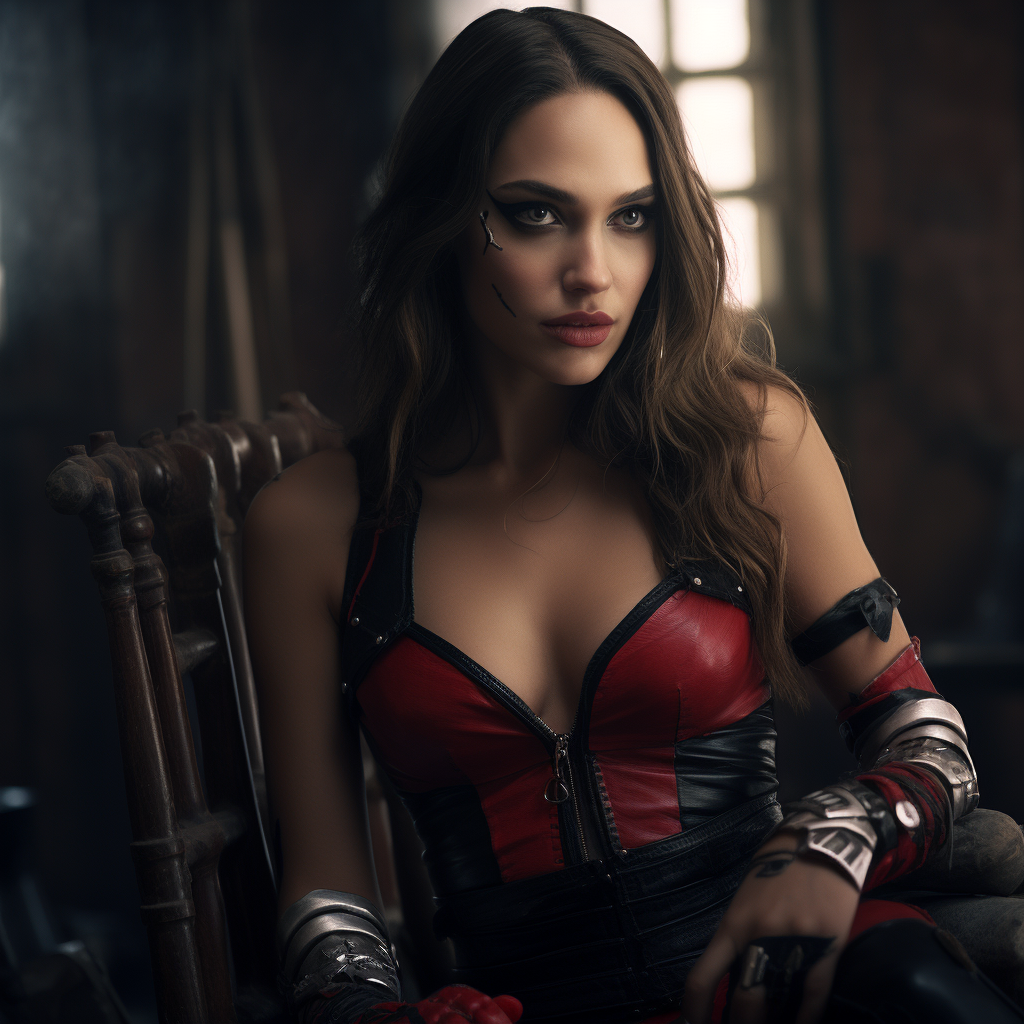 Hyper-realistic Gal Gadot as Harley Quinn