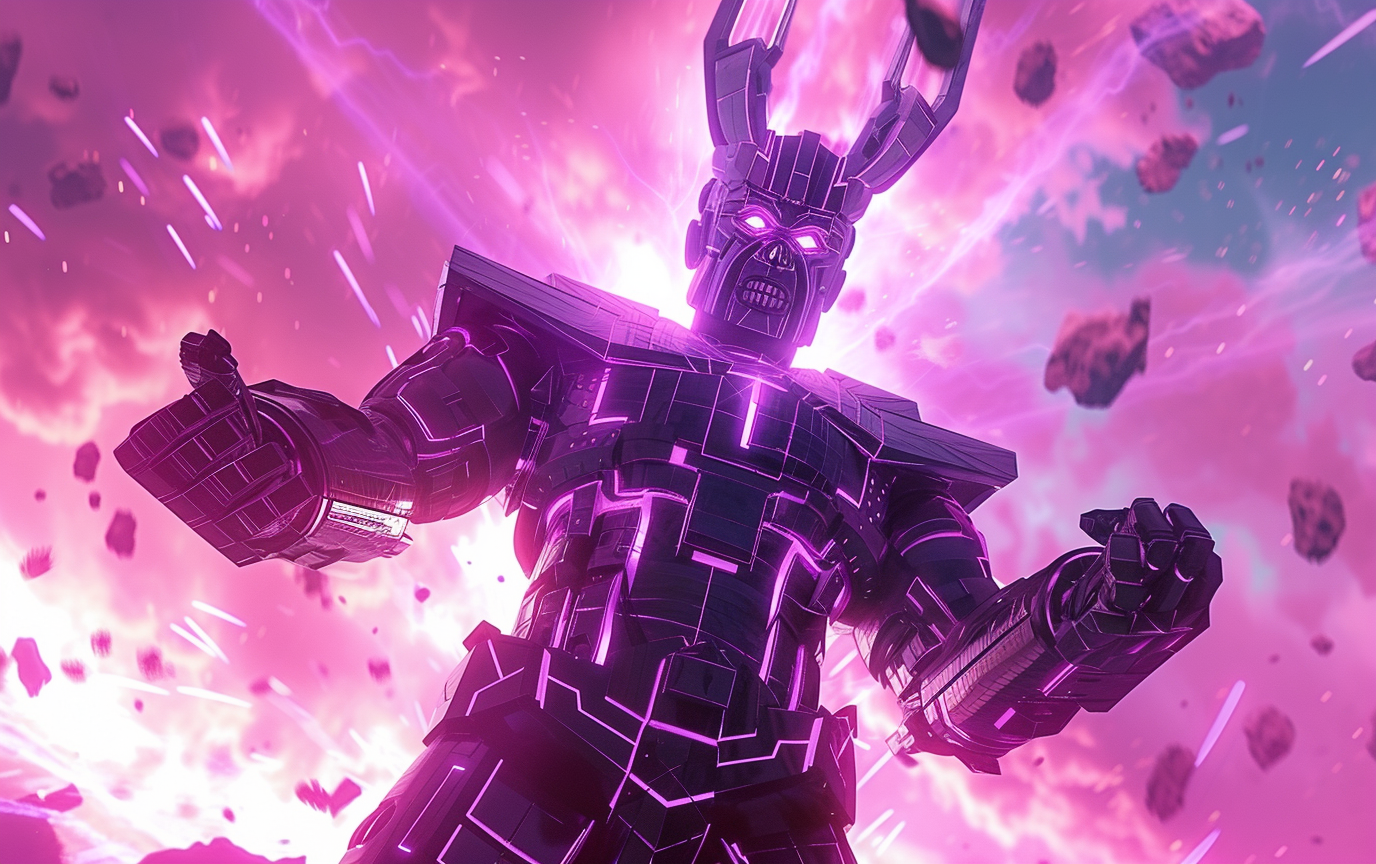 Marvel Comics Galactus in Dramatic Scene