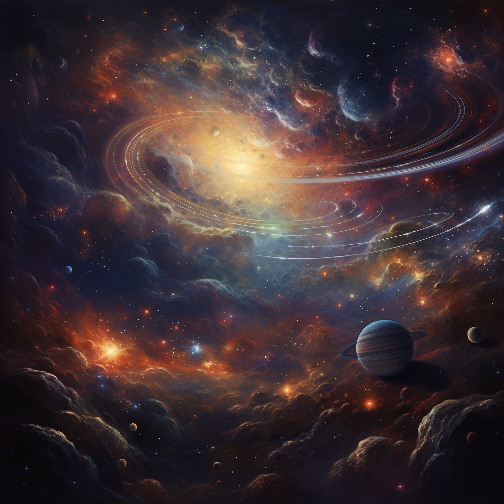 Beautiful galaxies, planets, and celestial objects