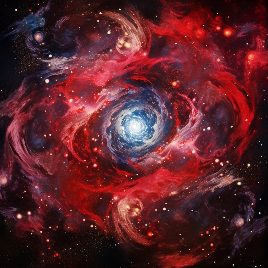 Muladhara Chakra in a Red Galaxy