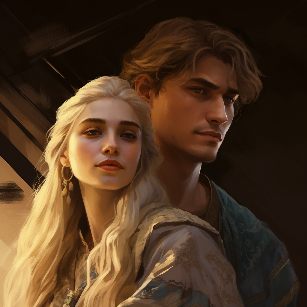 Blonde-haired brother and sister in Game of Thrones