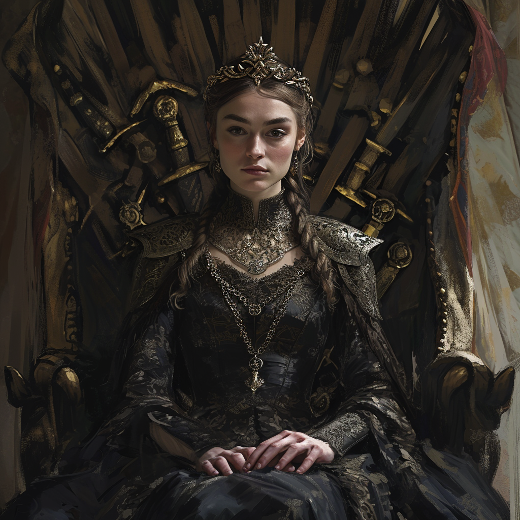 Queen on Game of Thrones Throne