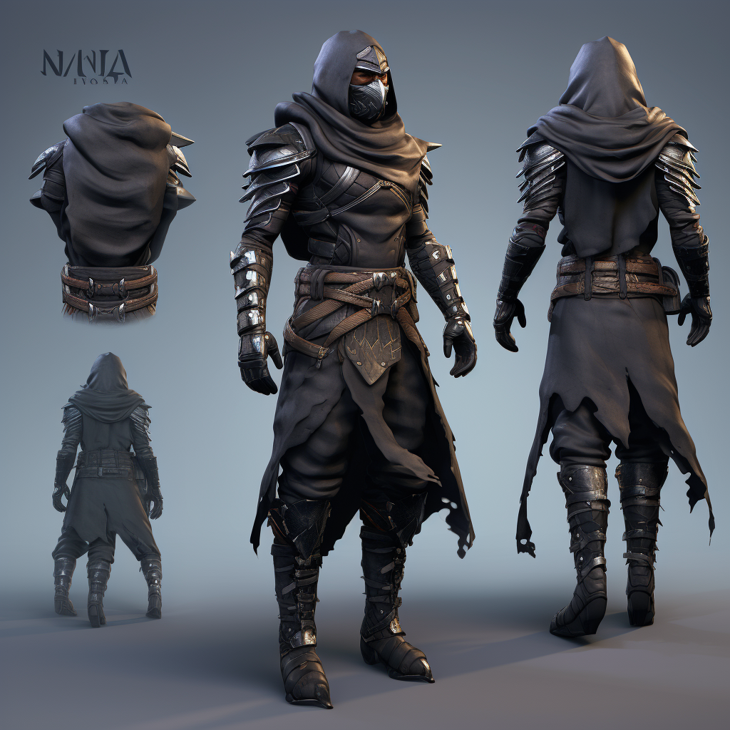 Ninja walking game asset