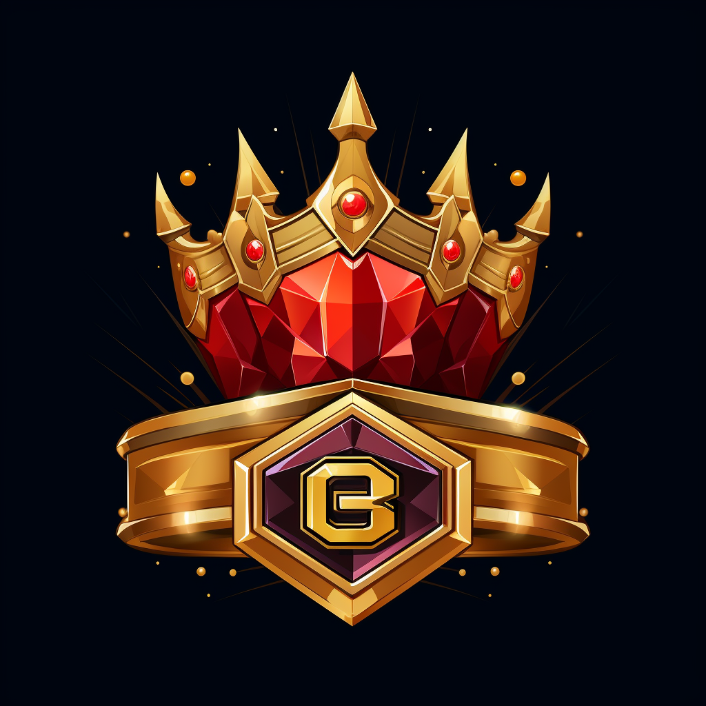 Logo with Crown and Laurel for Gaming Channel