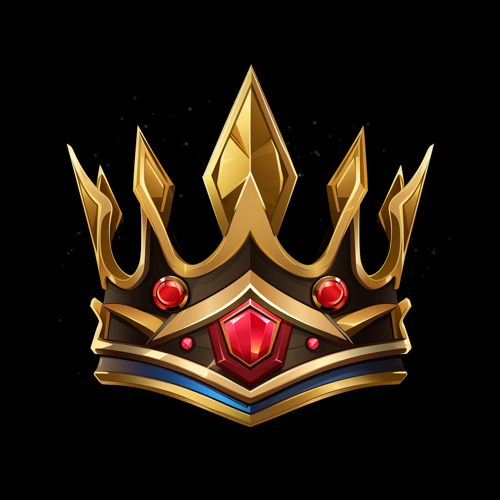 Gaming Channel Logo with Crown and Laurel