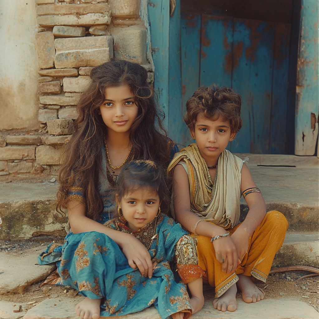 Gandhi siblings childhood photos