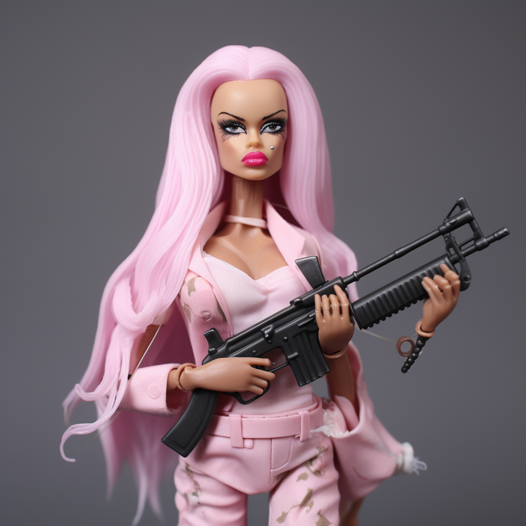 Gangster Barbie Female Portrait