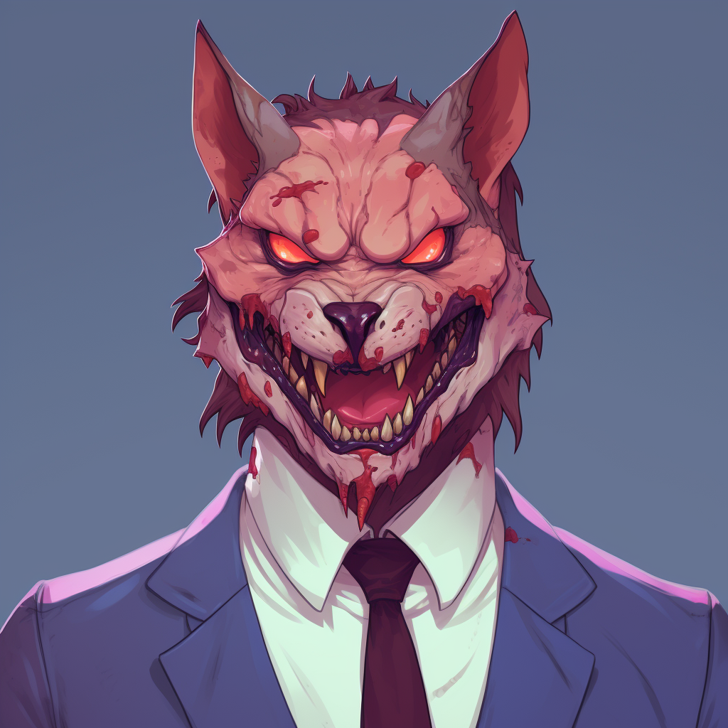 Gangster Doug Cat Mask Portrait