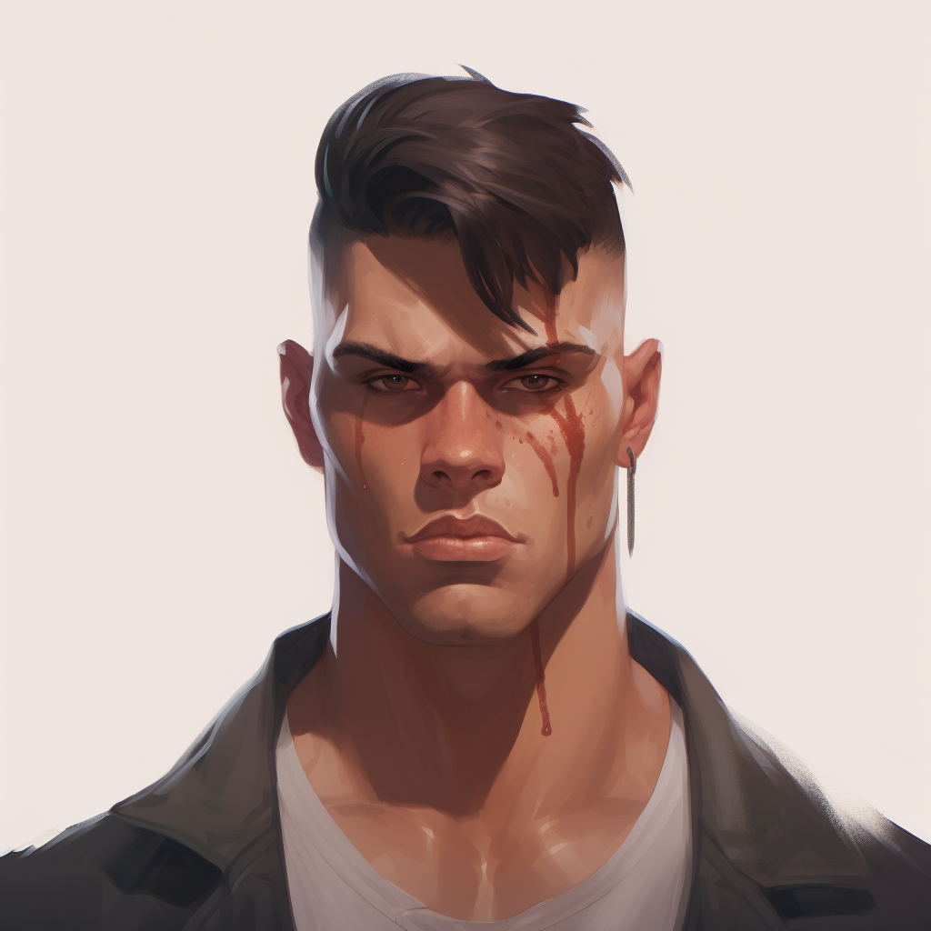 Gangster Fade Male Portrait