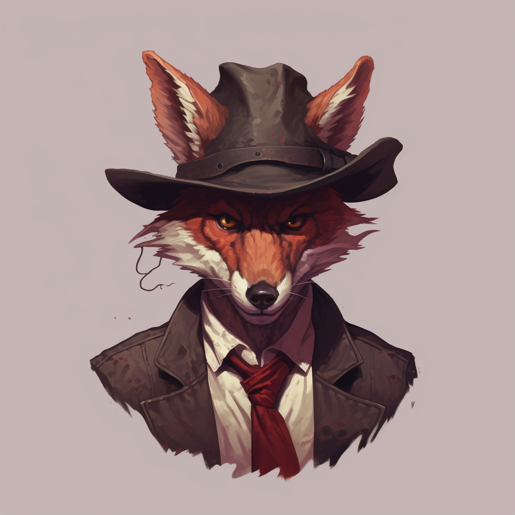 Gangster Fox Hunter Male Portrait