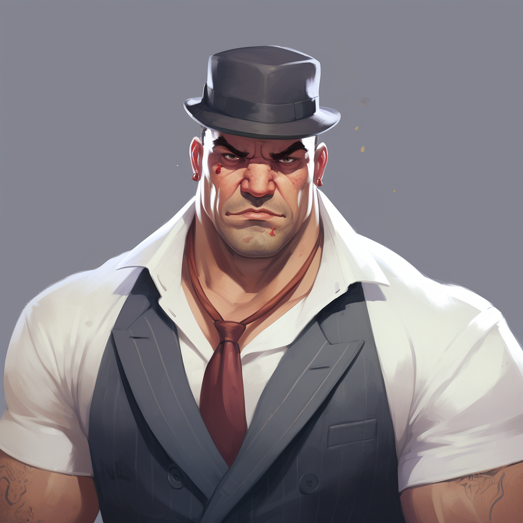 gangster geoff portrait male