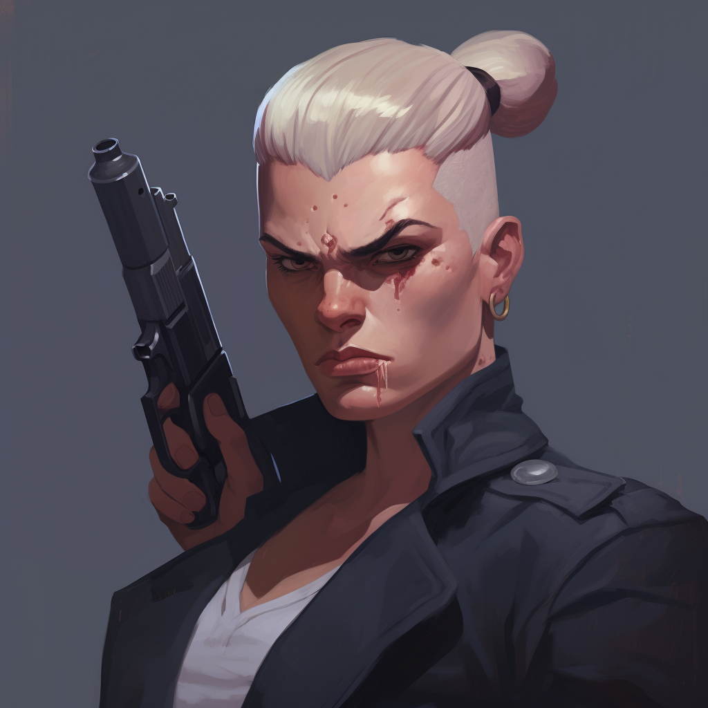 Female Gangster Portrait Style