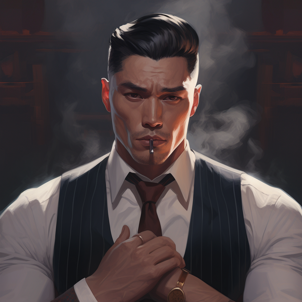 gangster lee male portrait