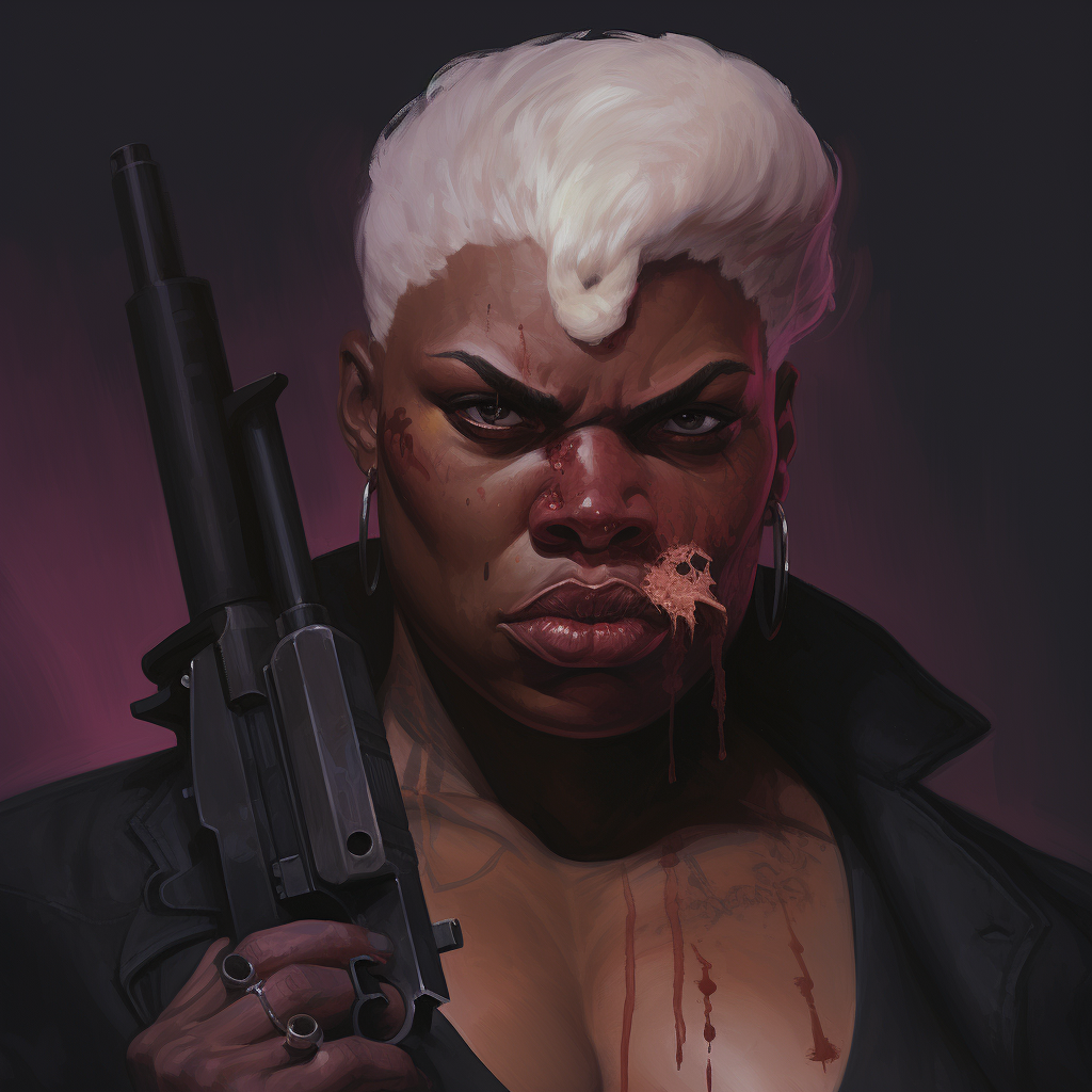 Female Gangster Mbison Portrait Image