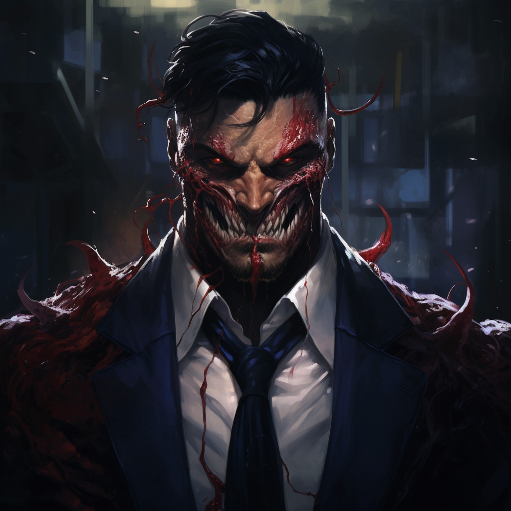 gangster venom male portrait