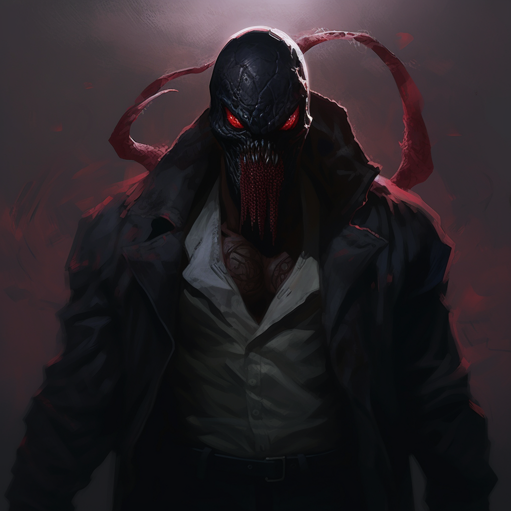 Male Gangster Venom Shadow Portrait