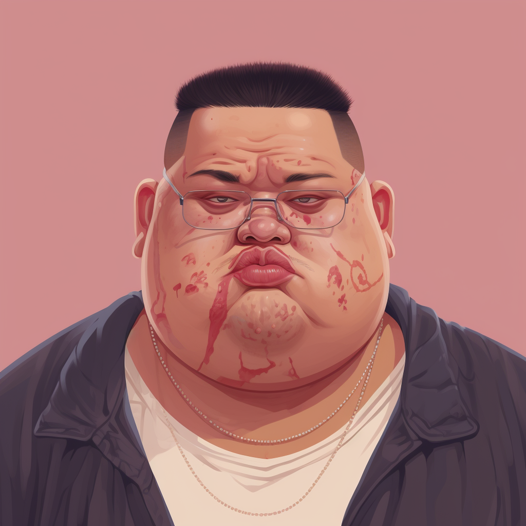 Gangster Hei Fat Male Portrait