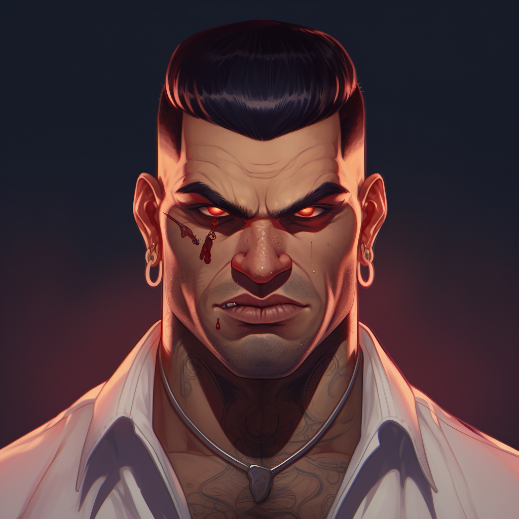 Gangster Moe Male Portrait