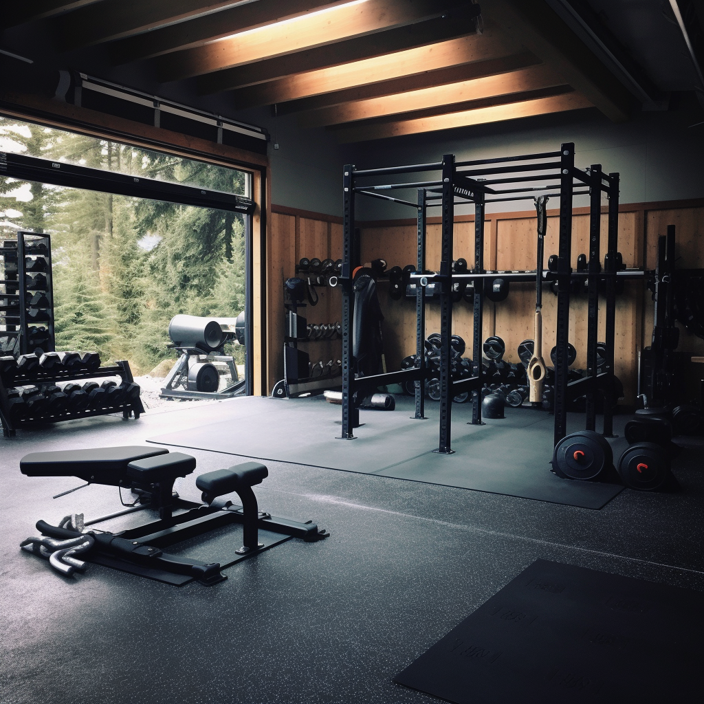 Exercise equipment for garage gym