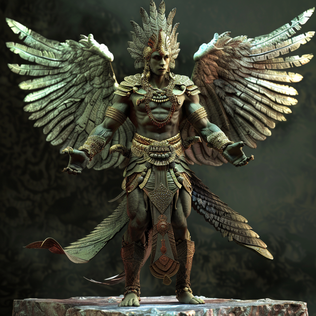 Garuda superhero bird creature winged