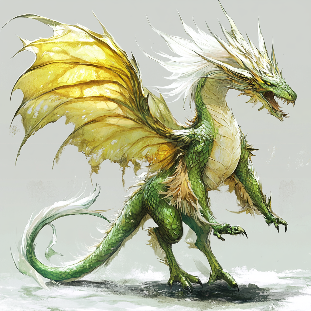 Gas Drake with Yellow Scales