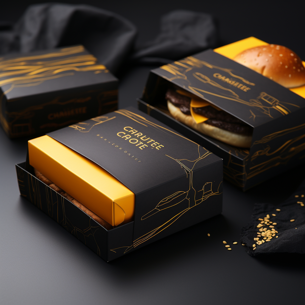 Gastronomie Cheeseburger packaging design