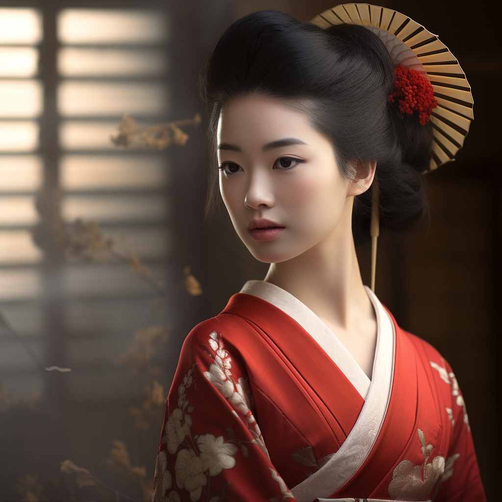 Beautiful geisha in high resolution