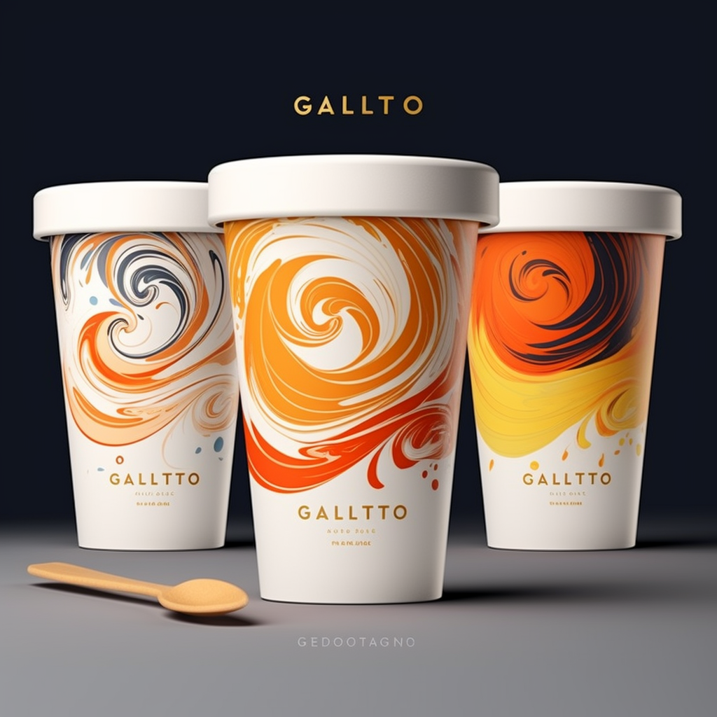 Luxurious Gelato Brand Logo Design