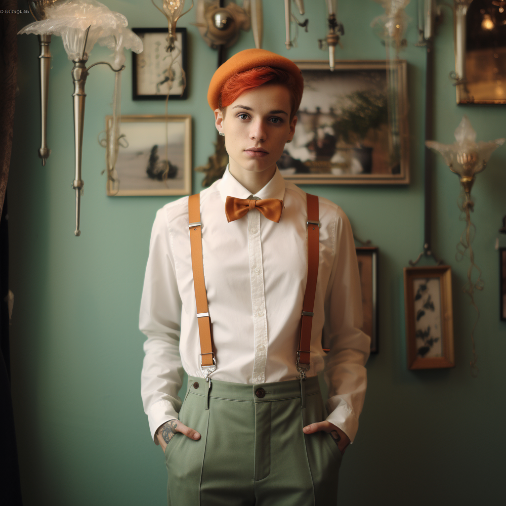 Genderqueer Green Two Piece Suit