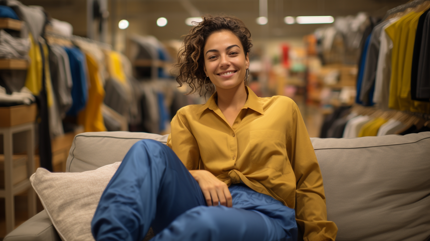 Gen Z Hispanic Ikea Coworker Pajama