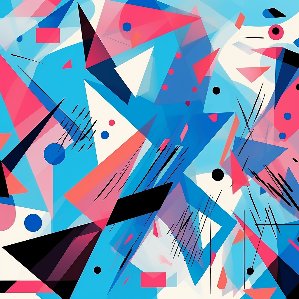 Geometric abstract pattern with triangles