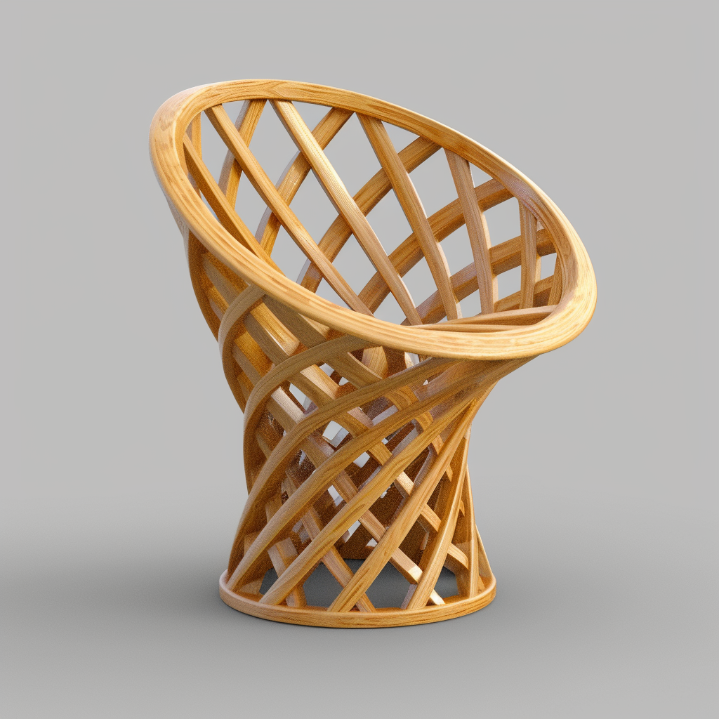 3D Printed Bamboo Chair Design